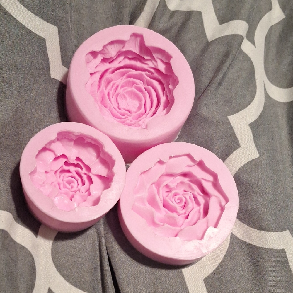 Pink Rose Silicone Molds